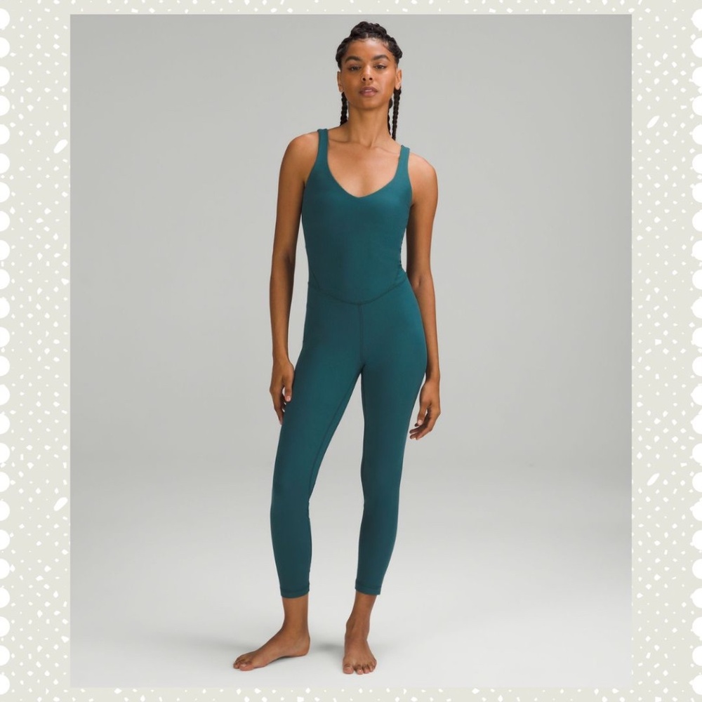 Lululemon Align Ribbed Bodysuit Size 4 Green Jasper NWOT